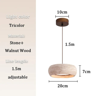 PIRAO White Stone Vintage Design Ceiling Light – view 8