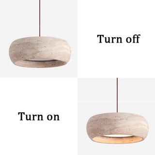 PIRAO White Stone Vintage Design Ceiling Light – view 7
