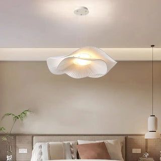 CONA White Double Curved Shade Ceiling Light – view 1