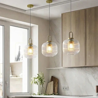 RAYU White Sleek Kitchen Design Ceiling Light – view 2