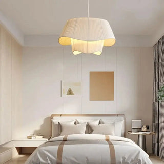 Scandinavian white LED pendant lamp, modern energy efficient hanging ceiling light
