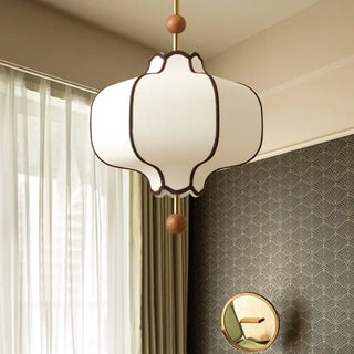 MARRI White with Brown Chic Detail Ceiling Light – view 4