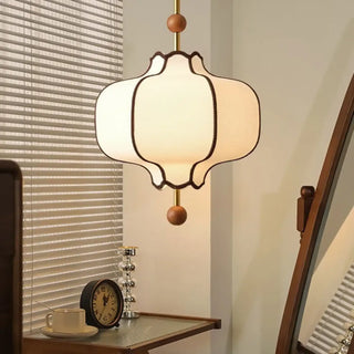 MARRI White with Brown Chic Detail Ceiling Light – view 3