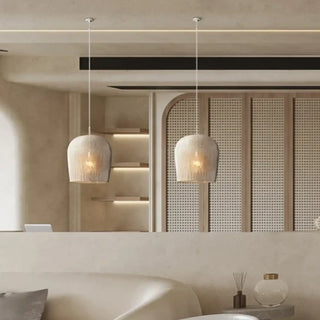 FILIN White Woven Thread Ceiling Light – view 2