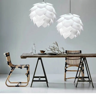 CONE White Artichoke-Shaped Designer Ceiling Light – view 2