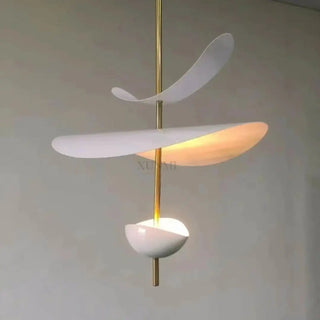 PALOME White Petal Shape Modern Pendant – view 1