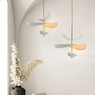 PALOME White Petal Shape Modern Pendant – view 2