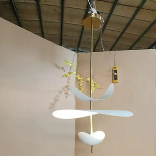 PALOME White Petal Shape Modern Pendant – view 4