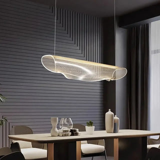 Adjustable LED white pendant light, black bracket design for contemporary home