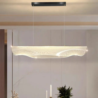 Adjustable white LED pendant lamp, black bracket hanging ceiling fixture