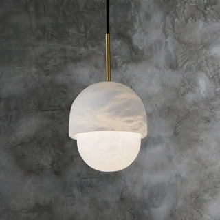 MARBLANC Modern White Marble Ceiling Light – view 2