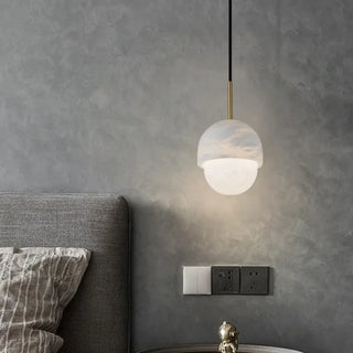MARBLANC Modern White Marble Ceiling Light – view 3
