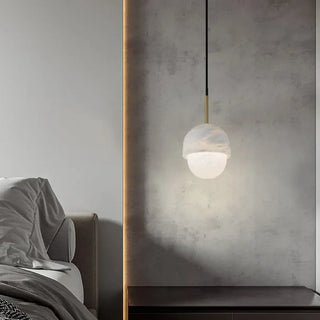 MARBLANC Modern White Marble Ceiling Light – view 6