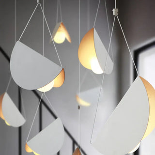 BRONIA White Metal Origami Style Ceiling Light – view 3