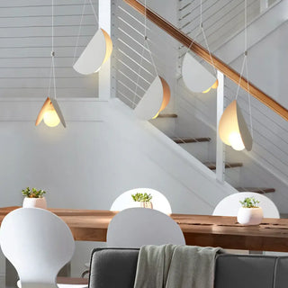 BRONIA White Metal Origami Style Ceiling Light – view 4