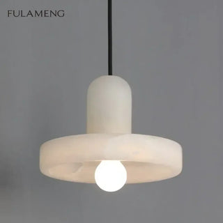 DURALI Modern White Stone Ceiling Light – view 3