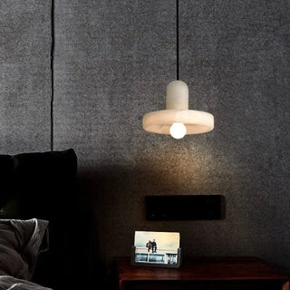 DURALI Modern White Stone Ceiling Light – view 1
