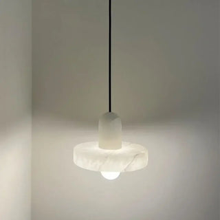 DURALI Modern White Stone Ceiling Light – view 5