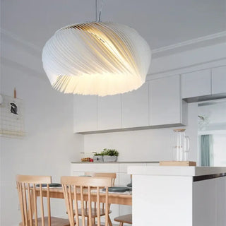 LIDI Modern White Pleated Design Ceiling Light – view 3