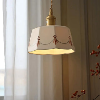 AMIQUE Bohemian Decorative Ceramic Ceiling Light – view 2