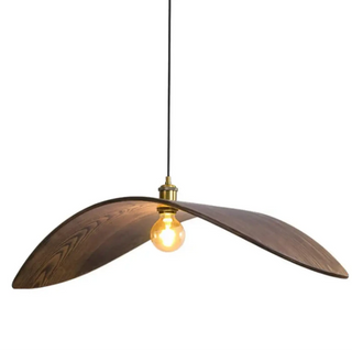 DENONY Wood Ceiling Light with Elegant Shade – view 9