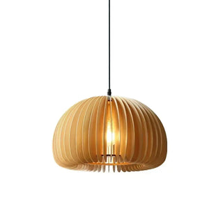 GANIC Organic Carved Wood Ceiling Light – view 3