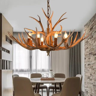 PIRCAL Deer Antler Rustic Vintage Ceiling Light – view 4