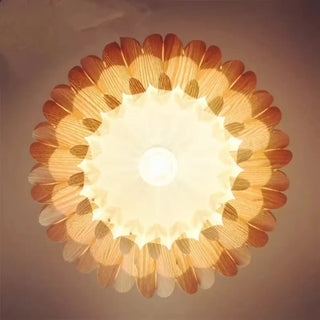 INALIA Artisanal Modern Wood Ceiling Light – view 6