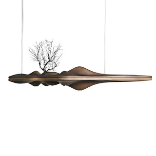 DIBOIS Modern Wavy Wood Design Ceiling Light – view 6