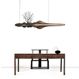 DIBOIS Modern Wavy Wood Design Ceiling Light – view 8