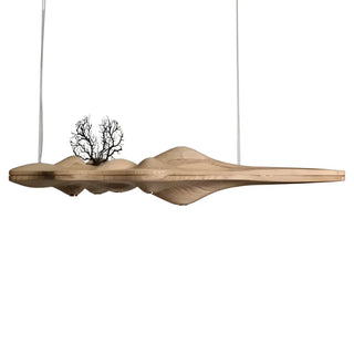 DIBOIS Modern Wavy Wood Design Ceiling Light – view 5