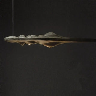 DIBOIS Modern Wavy Wood Design Ceiling Light – view 2