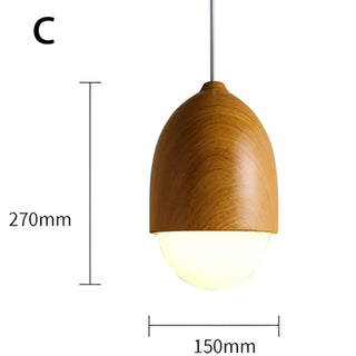 ANCHE Wood with White Light Ceiling Light – view 8