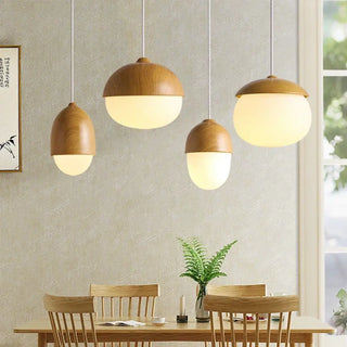 ANCHE Wood with White Light Ceiling Light – view 3