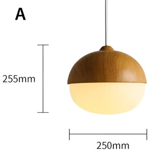 ANCHE Wood with White Light Ceiling Light – view 6