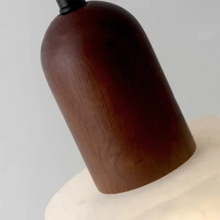 NESERE Scandinavian Wood and Marble Style Ceiling Light – view 4