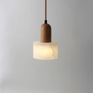 NESERE Scandinavian Wood and Marble Style Ceiling Light – view 6
