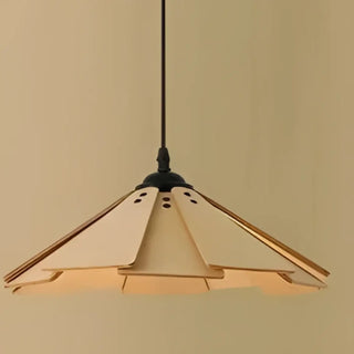 Designer wood pendant lamp, solid walnut ceiling fixture for dining room