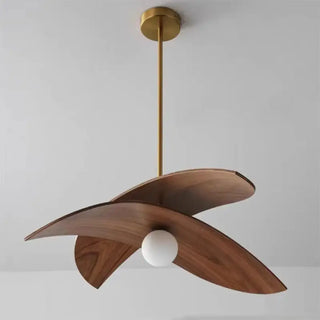 XING Wood and Metal Elegant Style Ceiling Light – view 1