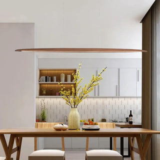 BULBY Wood Minimalist Long Elegant Ceiling Light – view 1
