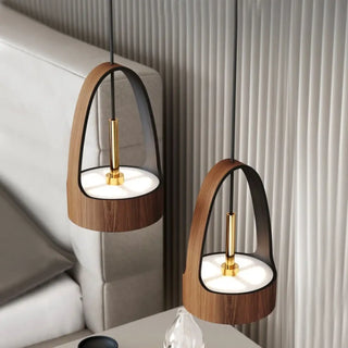 POKETA Wood Modern Minimalist Ceiling Light – view 3