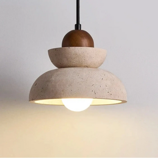 BISARE Pure Wood and Stone Design Ceiling Light – view 3