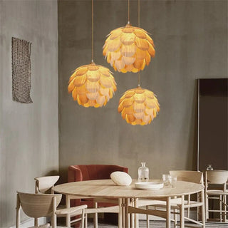 DOIRUTYS Organic Design Wood Ceiling Light – view 3