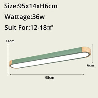 DESOLITE Wood and Glass Contemporary Ceiling Light – Organic Designer Fixture