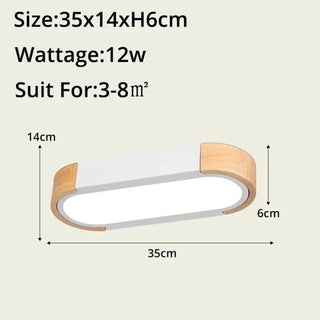 DESOLITE Wood and Glass Contemporary Ceiling Light – Organic Designer Fixture