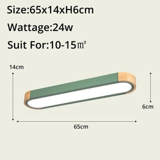 DESOLITE Wood and Glass Contemporary Ceiling Light – Organic Designer Fixture