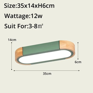 DESOLITE Wood and Glass Contemporary Ceiling Light – Organic Designer Fixture