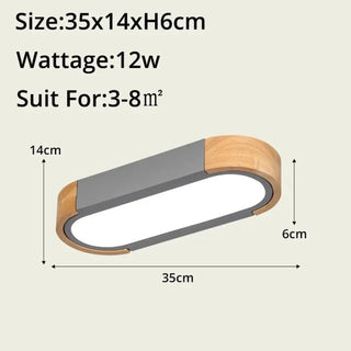 DESOLITE Wood and Glass Contemporary Ceiling Light – Organic Designer Fixture