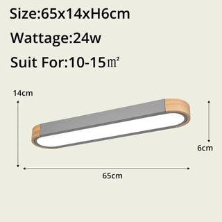 DESOLITE Wood and Glass Contemporary Ceiling Light – Organic Designer Fixture