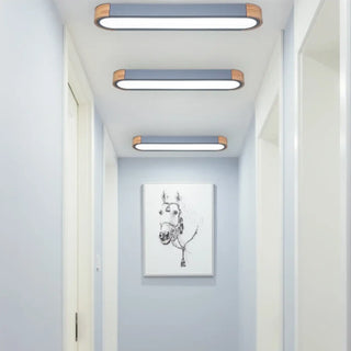 DESOLITE Wood and Glass Contemporary Ceiling Light – Organic Designer Fixture